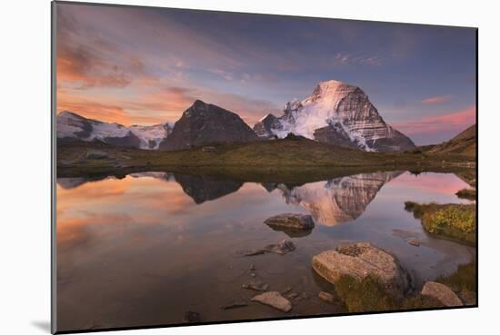 British Columbia. Sunrise over Mount Robson, highest mountain in the Canadian Rockies-Alan Majchrowicz-Mounted Photographic Print