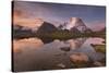 British Columbia. Sunrise over Mount Robson, highest mountain in the Canadian Rockies-Alan Majchrowicz-Stretched Canvas