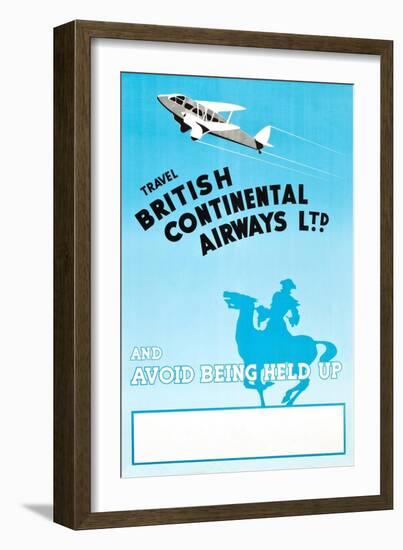 British Continental Airways-null-Framed Art Print