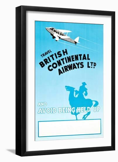 British Continental Airways-null-Framed Art Print