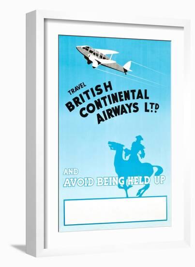 British Continental Airways-null-Framed Art Print