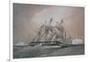 British Corvette HMS Challenger-null-Framed Giclee Print