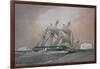 British Corvette HMS Challenger-null-Framed Giclee Print