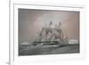 British Corvette HMS Challenger-null-Framed Giclee Print