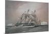 British Corvette HMS Challenger-null-Mounted Giclee Print