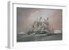 British Corvette HMS Challenger-null-Framed Giclee Print