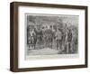 British Cyclists in Normandy, Receiving Consignations at a Customs Post-null-Framed Giclee Print
