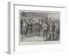 British Cyclists in Normandy, Receiving Consignations at a Customs Post-null-Framed Giclee Print