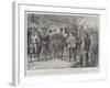 British Cyclists in Normandy, Receiving Consignations at a Customs Post-null-Framed Giclee Print