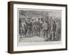 British Cyclists in Normandy, Receiving Consignations at a Customs Post-null-Framed Giclee Print