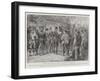 British Cyclists in Normandy, Receiving Consignations at a Customs Post-null-Framed Giclee Print