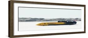 British Driver Andy Green Goes for a New Unofficial World Diesel Powered Land Speed Record-Douglas C. Pizac-Framed Photographic Print