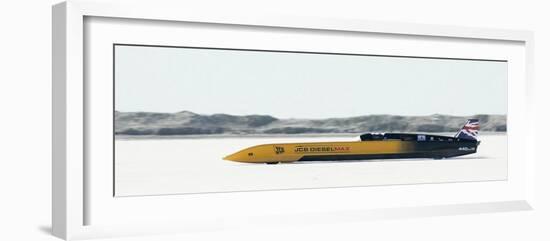 British Driver Andy Green Goes for a New Unofficial World Diesel Powered Land Speed Record-Douglas C. Pizac-Framed Photographic Print