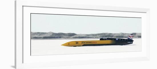 British Driver Andy Green Goes for a New Unofficial World Diesel Powered Land Speed Record-Douglas C. Pizac-Framed Photographic Print