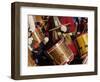 British Drummers Marching in a Reenactment on the Yorktown Battlefield, Virginia-null-Framed Photographic Print