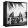 British Economist John Maynard Keynes and Harry D. White Meeting at the Monetary Conf-null-Framed Stretched Canvas