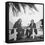 British Economist John Maynard Keynes and Harry D. White Meeting at the Monetary Conf-null-Framed Stretched Canvas