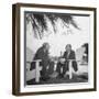 British Economist John Maynard Keynes and Harry D. White Meeting at the Monetary Conf-null-Framed Photographic Print