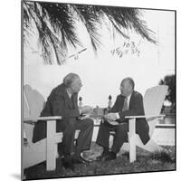 British Economist John Maynard Keynes and Harry D. White Meeting at the Monetary Conf-null-Mounted Photographic Print