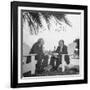 British Economist John Maynard Keynes and Harry D. White Meeting at the Monetary Conf-null-Framed Photographic Print