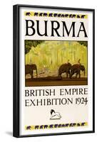 British Empire Exhibition - Burma-null-Framed Art Print