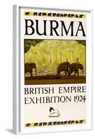 British Empire Exhibition - Burma-null-Framed Art Print