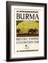 British Empire Exhibition - Burma-null-Framed Art Print