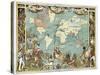 British Empire In 1886-Vintage Lavoie-Stretched Canvas