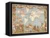 British Empire Map-null-Framed Stretched Canvas