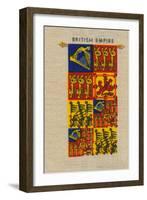 'British Empire - Standard of H.M. The Queen', c1910-Unknown-Framed Giclee Print