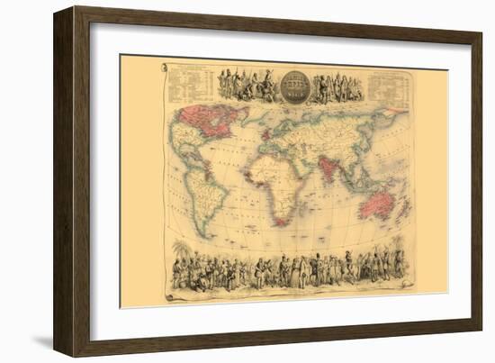 British Empire Throughout the World-John Bartholemew-Framed Art Print