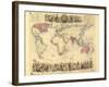 British Empire World Map, 19th Century-Library of Congress-Framed Photographic Print