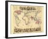 British Empire World Map, 19th Century-Library of Congress-Framed Photographic Print