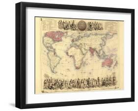 British Empire World Map, 19th Century-Library of Congress-Framed Photographic Print