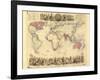 British Empire World Map, 19th Century-Library of Congress-Framed Photographic Print