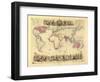 British Empire World Map, 19th Century-Library of Congress-Framed Photographic Print