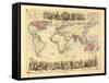 British Empire World Map, 19th Century-Library of Congress-Framed Stretched Canvas