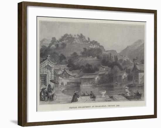 British Encampment at Irgao-Shan, Chusan, 1841-null-Framed Giclee Print