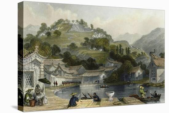 British Encampment Irgao Shan-Thomas Allom-Stretched Canvas