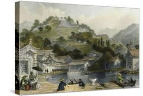 British Encampment Irgao Shan-Thomas Allom-Stretched Canvas