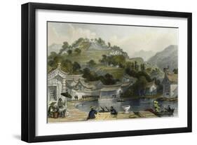 British Encampment Irgao Shan-Thomas Allom-Framed Art Print