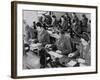 British Enlisted Women Learning Morse Code in Classroom, Ca. 1942-null-Framed Photo