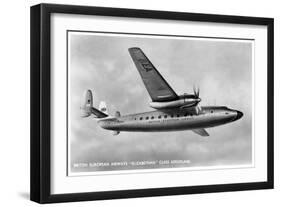 British European Airways 'Elizabethan' Class Aeroplane, 20th Century-null-Framed Giclee Print