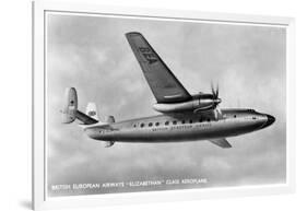 British European Airways 'Elizabethan' Class Aeroplane, 20th Century-null-Framed Giclee Print