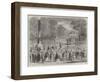 British Excursionists in the Champs Elysees, the Wooden Horses-null-Framed Giclee Print