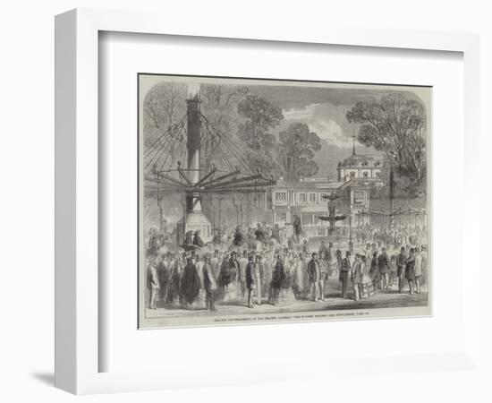 British Excursionists in the Champs Elysees, the Wooden Horses-null-Framed Giclee Print