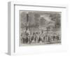 British Excursionists in the Champs Elysees, the Wooden Horses-null-Framed Giclee Print