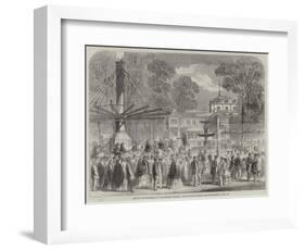 British Excursionists in the Champs Elysees, the Wooden Horses-null-Framed Giclee Print