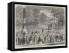 British Excursionists in the Champs Elysees, the Wooden Horses-null-Framed Stretched Canvas