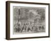 British Excursionists in the Champs Elysees, the Wooden Horses-null-Framed Giclee Print